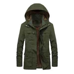 Nouvelle veste d'hiver pour hommes, manteau Parka à capuche en fourrure épaisse et chaude pour unisexe avec Logo personnalisé, offre spéciale - Product Image 4