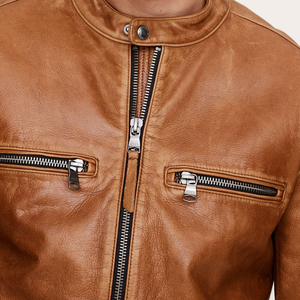 Chaqueta de Cuero para Hombre, Ligera, Precio al por Mayor, MOQ Bajo, Chaqueta de Cuero de Invierno para Hombre Más Vendida - Product Image 5