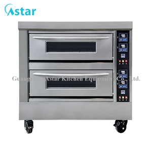 Four à sole électrique professionnel double 100L pour pizzeria, grill et friteuse à air chaud, 4 plaques - Product Image 1