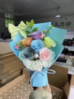 Savon artisanal en forme de rose, bouquet artificiel en gros, toucher réel, doux, parfumé, longue durée, respectueux de l'environnement, plus de 27 couleurs, vente en gros