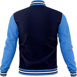 Vestes universitaires personnalisées pour hommes Stand décontracté XL Polyester respirant Manches en cuir pour enfants téléchargées par Dress Sports - Product Image 4