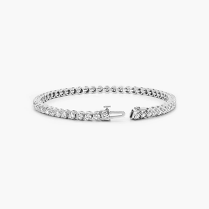 Élégant 7 pouces 925 argent brillant coupe Moissanite griffe réglage Tennis Bracelet luxe étincelant bijoux fins unisexe romantique - Product Image 3