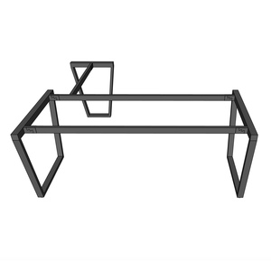 L-shaped Metal <b>Legs</b> for Table 180x160x70cm Minimalist Modern Design Easy Installation HCTC011 - Product Image 2