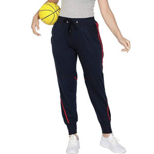 Pantalons de jogging pour femmes de qualité supérieure, à cordon de serrage, logo moyen, durable, à ressort plat, coupe régulière, broderie élastique, décontracté - Product Image 4