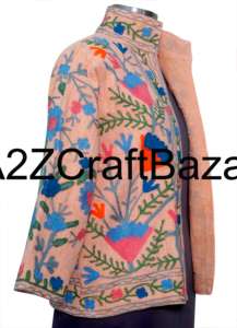 เสื้อแจ็คเก็ตบอมเบอร์สไตล์ชาติพันธุ์สำหรับผู้หญิง ยี่ห้อซูซานี ทำด้วยมือ ถักทอ ระบายอากาศได้ดี เป็นมิตรกับสิ่งแวดล้อม ผ้าฝ้ายปักลาย แห้งเร็ว เหมาะสำหรับฤดูหนาว ดีไซน์หรูหรา - Product Image 4