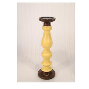 Bougeoir de pilier en bois massif de couleur marron pour la décoration de dessus de Table de salon à la maison - Product Image 6