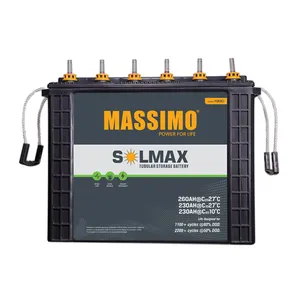 Hiệu suất tốt nhất kích thước nhỏ gọn 230ah 12 V hình ống lưu trữ pin Massimo chì axit pin cho các thiết bị gia dụng