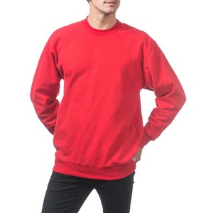 Sweat-shirts personnalisés pour hommes, vêtements pour hommes, poids lourd, 400 g, col rond, polaire, pull en coton, couleur unie, sweat-shirts en gros, basiques - Product Image 6