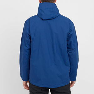 Veste de pluie pour homme, coupe-vent, imperméable, légère, pliable, avec capuche, pour la course à pied, les voyages, la randonnée et le vélo - Product Image 2