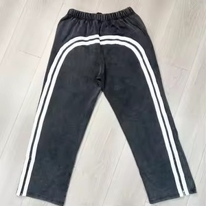 เสื้อสวมหัวสีดำโอเวอร์ไซส์ผ้าฝ้ายพิมพ์ลายพิมพ์โลโก้แบบกำหนดเองสำหรับยิม - Product Image 5