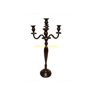 Black 5 Arm Metal Candelabra <b>Candle</b> Holder Tall Elegant <b>Wedding</b> Centerpiece For Banquet Party Event Decoration And Home Decor - Product Image 4