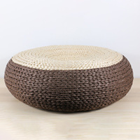 Chaise en jacinthe d'eau en gros, pouf rond, coussin, tabouret bas exquis, tailles personnalisées acceptables
