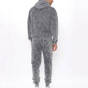 Chándal de lavado ácido con logotipo personalizado de talla grande, chándal de lavado ácido para hombre de alta calidad para uso informal - Product Image 2