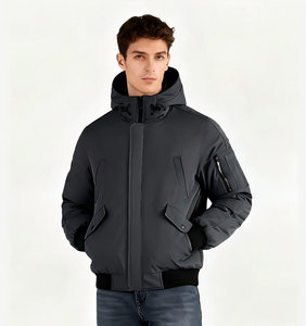 Luxury <b>Men's</b> Winter Waterproof Polyester Ninja Costume <b>Hoodie</b> with Face Cover <b>Sherpa</b> Fleece and Fur Pullover - Product Image 1