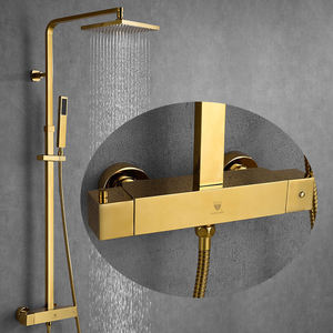 HIMARK Baño PVD Oro Latón Ducha Grifo Conjunto Mezclador <span class=keywords><strong>griferia</strong></span> - Product Image 2