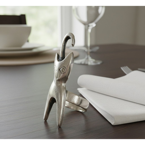 Ronds de serviette élégants en métal argenté pour mariage, fête, décoration de table, accessoire moderne pour la maison et la cuisine - Product Image 2