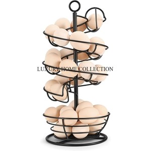 Stylish Wooden Egg <b>Racks</b> with an Industrial Design Perfect for Adding Character and Functionality to Your <b>Kitchen</b> - Product Image 4