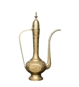 Dallah árabe hecho a mano brillante estilo moderno Dallah árabe superventas utensilios de cocina con acabado dorado tetera tendencia superior - Product Image 6