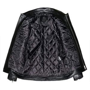 Nueva chaqueta de bombardero de piel de oveja para hombre, tendencia caliente, moda de invierno con cuello levantado, diseño de amante caliente - Product Image 5