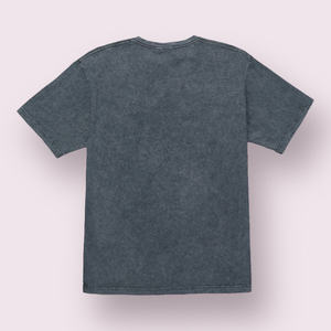 Logo personnalisé T-shirt à manches courtes délavé à l'acide à séchage rapide pour hommes 100% coton Pull décontracté intelligent avec tissu tricoté de coupe normale - Product Image 2