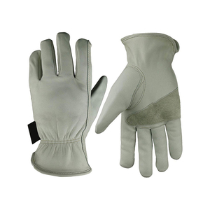 Guantes de conductor de cuero de grano de cuero de vaca con logotipo personalizado Premium Protección de manos de trabajo de seguridad industrial con logotipo personalizado - Product Image 5
