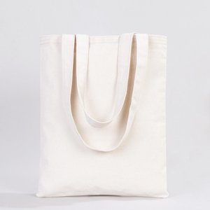 กระเป๋าผ้าแคนวาสรีไซเคิล ขนาด 14 x 16 นิ้ว (35x40 ซม.) น้ำหนัก 12 ออนซ์ สีธรรมชาติ - Product Image 6
