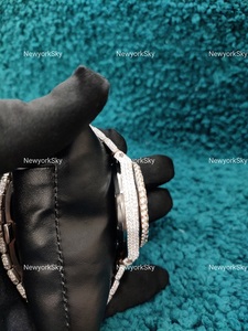 Prix pas cher 2025 dernière arrivée VVS Moissanite diamant clouté montre d'affaires automatique unisexe Hip Hop montre au meilleur prix hommes - Product Image 6