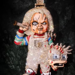 Colgante helado para hombre, colgante de moissanita VVS, abalorio personalizado de hip hop, joyería que brilla en la oscuridad, probador de pases de diamante VVS - Product Image 1