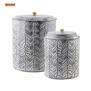 Boîte de rangement de conception moderne de bidon en métal galvanisé fait à la main de haute qualité pour la taille personnalisée pour le stockage des aliments - Product Image 6