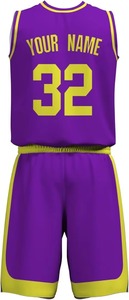 Maillot de basket-ball professionnel personnalisé pour les équipes, respirant, à séchage rapide, sans manches, design de qualité supérieure, vêtements de sport - Product Image 3