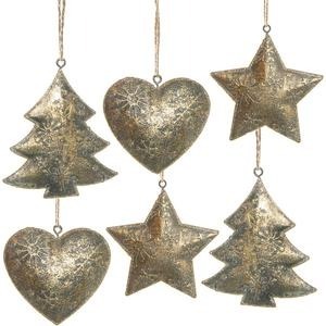 Corazón colgante de Metal de primera calidad, adornos navideños, árbol colgante, vacaciones, decoración festiva para el hogar, decoración de fiesta - Product Image 6