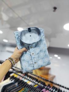 Desi Boy look suave tela de algodón puro con Secuencia de ganchillo trabajo bordado e impresión digital Kurtas temporada festiva - Product Image 4