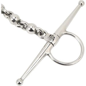 Bocado Profesional de Acero Inoxidable con Cadena de Bolas para Caballos, Evita que se Muerdan los Labios - Product Image 6