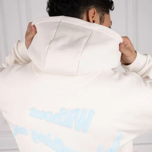 Sudadera con Capucha 100% Algodón, Lisa o Estampada, con Logotipo Bordado o Impreso por Transferencia de Calor, Informal, Deportiva, para Invierno - Product Image 5