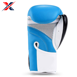 ถุงมือชกมวยหนัง PU ขนาด10ออนซ์12ออนซ์16ออนซ์อุปกรณ์สำหรับต่อสู้เพื่อระบายอากาศได้ดี - Product Image 2