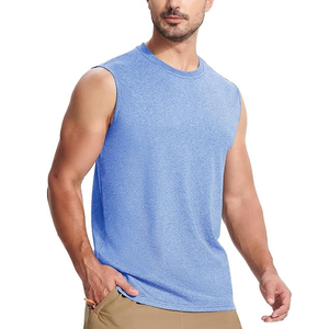 เสื้อกล้ามฟิตเนสออกกำลังกายในยิมเสื้อผ้าแขนกุดคอกลมสำหรับวิ่งของผู้ชายและผู้หญิง - Product Image 1