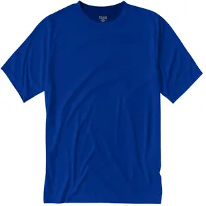 Vente en gros 52% coton 48% polyester T-shirts bleu royal - Product Image 6