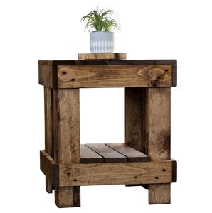 Decorative design wooden end <b>table</b> beside <b>sofa</b> decorative vase <b>table</b> for home furniture living room bedroom office decoration - Product Image 2