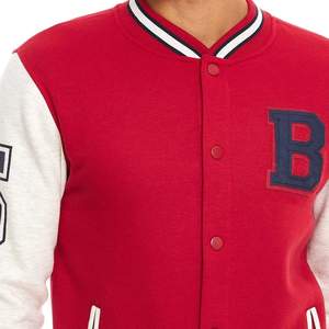 Custom Lightweight Men's Varsity Jacket with Stand Collar Reasonable Prices Front Logo Private Label Winter Coat for Sale - Product Image 5