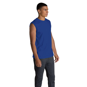 Excepcional transpirable 100% algodón 275 GSM logotipo personalizado camisetas sin mangas Vintage gimnasio lavado ácido camisetas sin mangas para hombres - Product Image 3