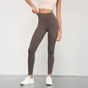 Legging tricoté taille haute de yoga personnalisé respirant sans couture pantalon de fitness vêtements de sport sexy pour femmes avec glaçage - Product Image 3