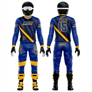 Nouvelle combinaison de couleurs de haute qualité impression par sublimation tissu Cordura extensible dimensionnement personnalisé équipement de course ATV, BMX et Motocross - Product Image 1
