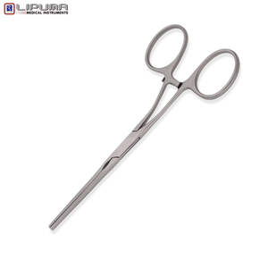 COOLEY Pinces pour bouledogue atraumatique Castaneda Mâchoires droites chirurgicales manuelles Tiges incurvées 4.7 ''12cm en acier inoxydable Mol - Product Image 5