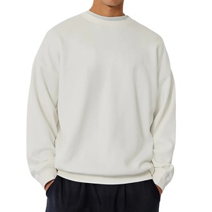 Sudadera personalizada para hombre de alta calidad 100% algodón ajuste holgado Terry cuello redondo estampado patrón verano estilo sudaderas con capucha - Product Image 1