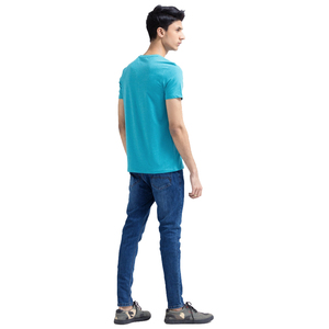 T-shirts en molleton 100% coton de haute qualité pour hommes, style décontracté, motif uni, manches courtes, impression de logo personnalisée, prix de gros - Product Image 3