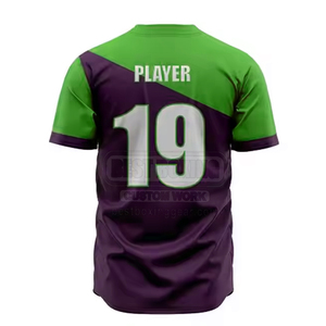 Uniforme de baseball personnalisé pour hommes 2025 de meilleure qualité 100% uniforme de baseball pour hommes en polyester - Product Image 4