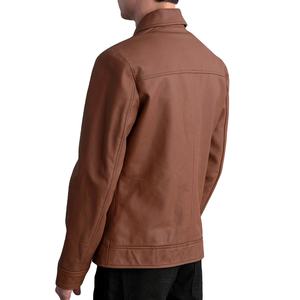 Chaqueta de cuero para hombre con diamantes de imitación, chaqueta de cuero para hombre con logotipo personalizado impreso, aspecto elegante, chaqueta de cuero para hombre 2026 - Product Image 2