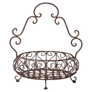 Cesta de Frutas Decorativa de Metal con Acabado Antiguo para Mesa de Cocina y Comedor, Decoración de Mesa, Cesta para Servir Frutas - Product Image 4