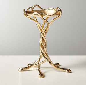 Wedding & Christmas Decor Custom Made <b>Gold</b> Finished Metal Casted <b>Candlestick</b> <b>Holder</b> for Easter Event Party Lighting - Product Image 1
