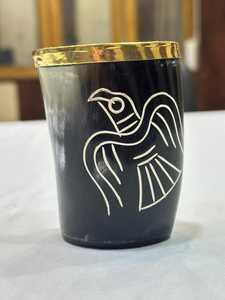 Las mejores tazas de chupito de cuerno de búfalo hechas a mano, cuerno de vaca para beber, taza vikinga de cuerno de buey de cristal para fiestas y brindis - Product Image 5